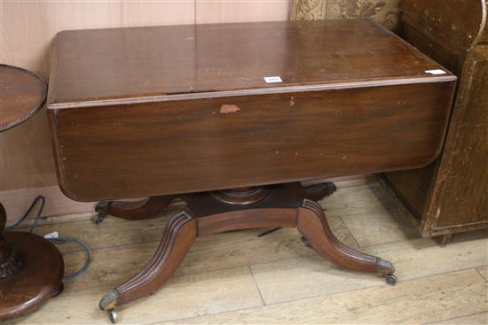 A Regency mahogany Pembroke table, W106cm